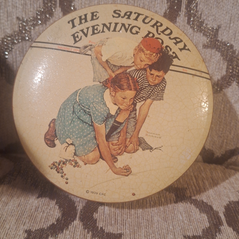 Vintage Saturday Evening Post Decorative Tin